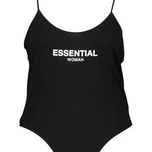 Black graphic style bodysuit